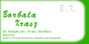 borbala krasz business card