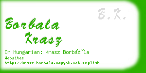 borbala krasz business card